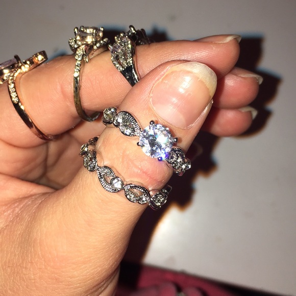 5 Silver RINGS SET! - Picture 3 of 3
